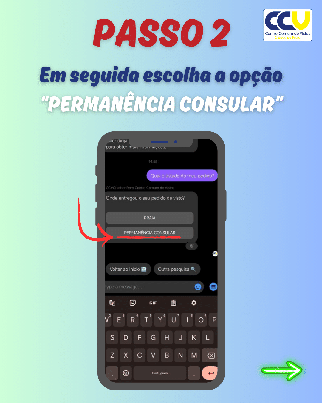 Pesquisa estado do pedido – Permanência Consular