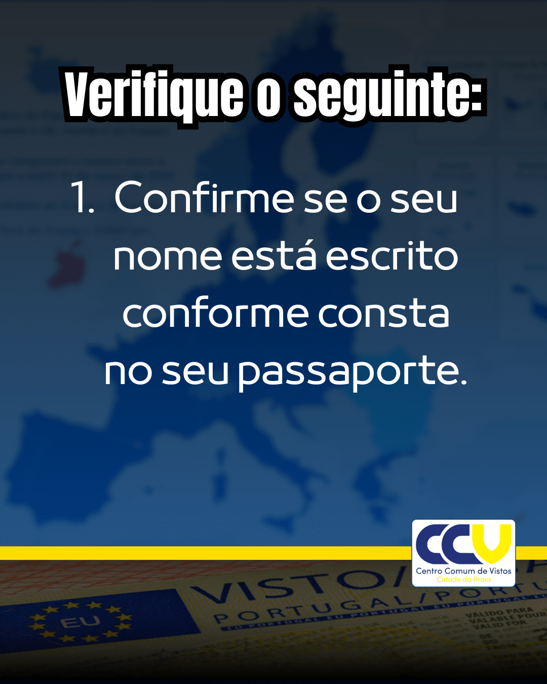 4 passos para confirmar o seu visto