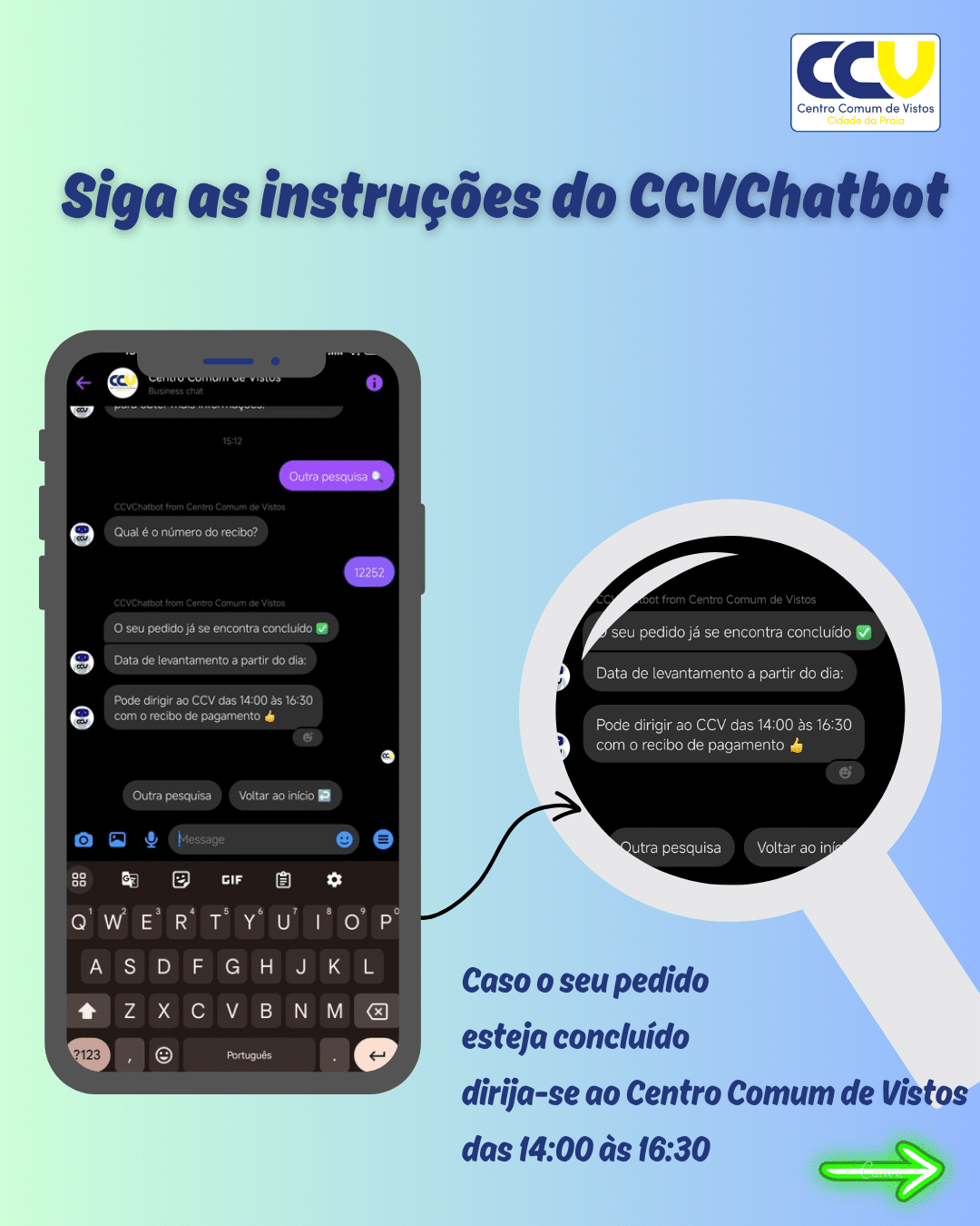 O passaporte está disponível para levantamento?