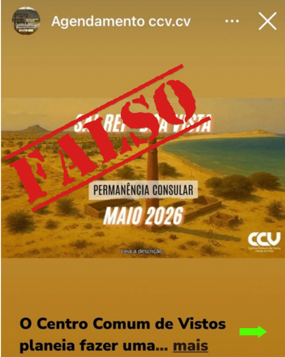 Alerta Importante – Páginas Falsas Em Circulação