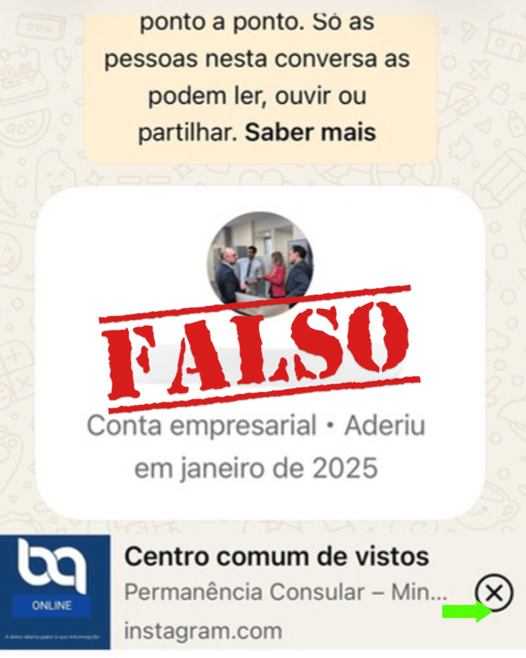 ALERTA IMPORTANTE – PÁGINAS FALSAS EM CIRCULAÇÃO