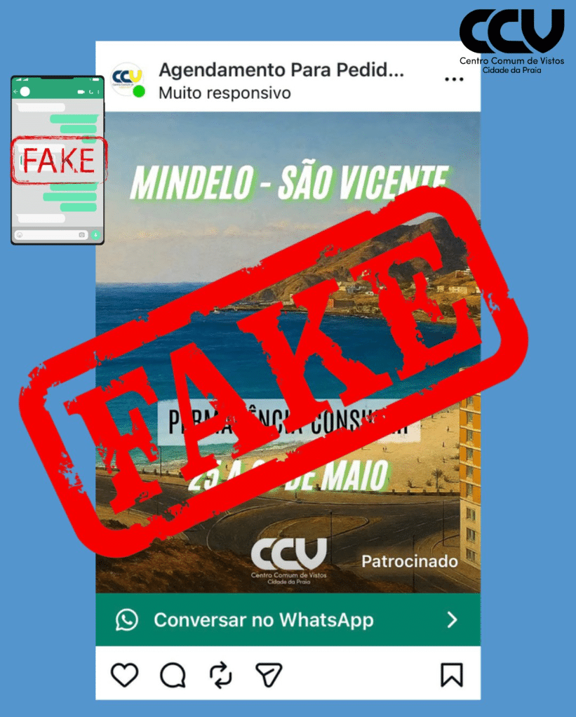 ALERTA IMPORTANTE – PÁGINAS FALSAS EM CIRCULAÇÃO
