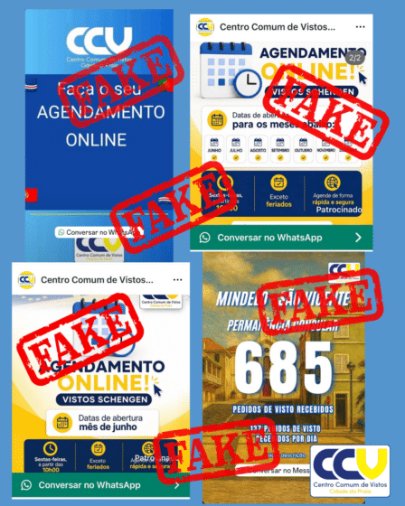 ALERTA IMPORTANTE – PÁGINAS FALSAS EM CIRCULAÇÃO
