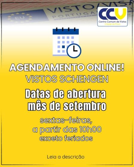 Agendamento Online de Vistos Schengen: Datas de Abertura de Vagas em Setembro