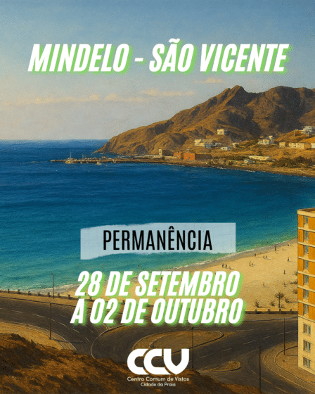 Centro Comum de Vistos realiza permanência em Mindelo de 28 de setembro a 2 de outubro de 2026