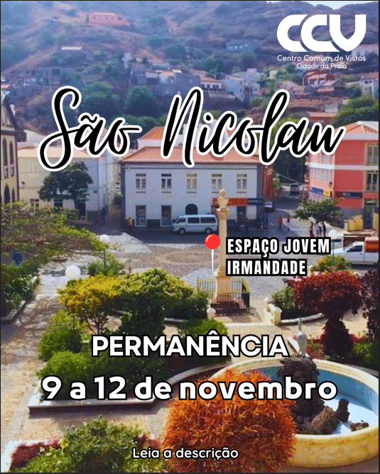 Vista da Ribeira Brava, local da permanência em São Nicolau do Centro Comum de Vistos